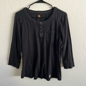 Carhartt 3/4 Sleeve Henley Size M